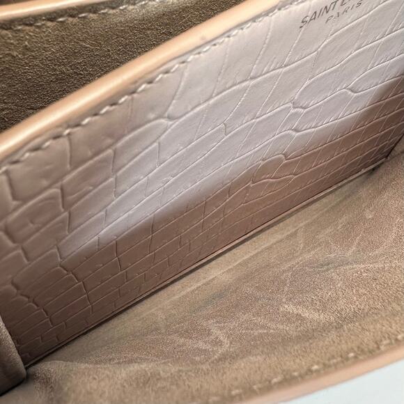Saint Laurent Crocodile Embossed Medium Sunset Bag - Picture 11 of 15